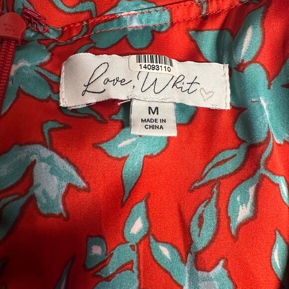 Love Whit by Whitney Port Floral Crop Top in Red - Picture 5 of 8